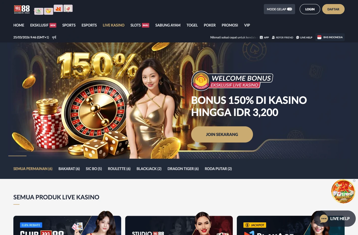 Game apa saja yang tersedia di M88